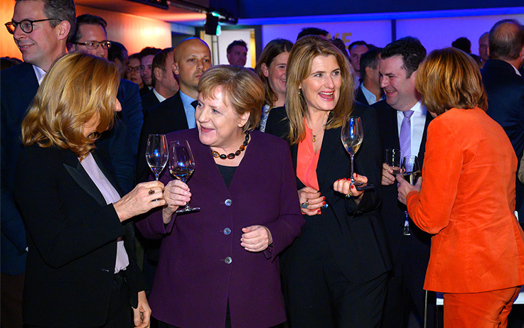 Ard Hauptstadttreff 2019 Foto mit Bundeskanzlerin Angela Merkel