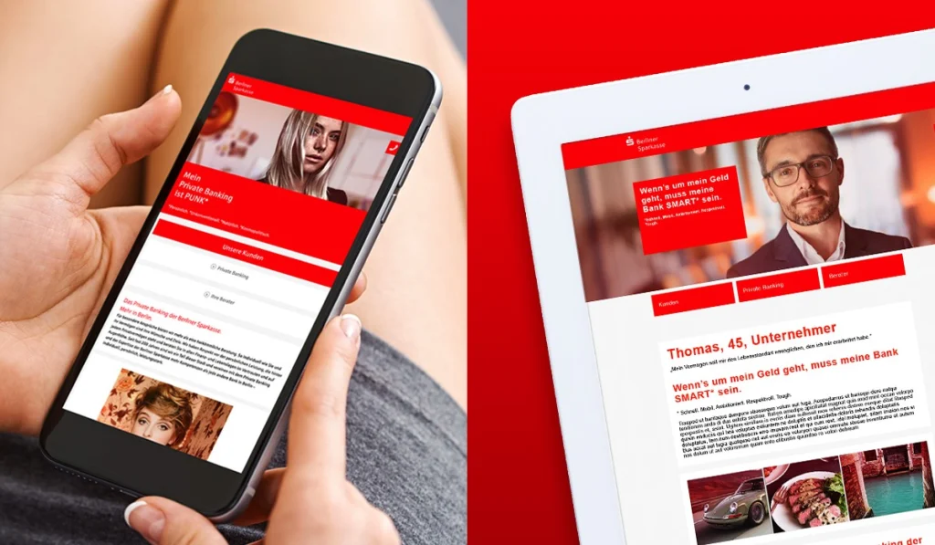 Microsite für Imagekampagne