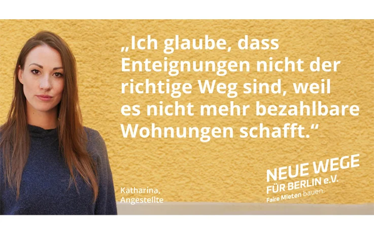 Zitat Katharina, Angestellte zum Thema Wohnungssituation in Berlin