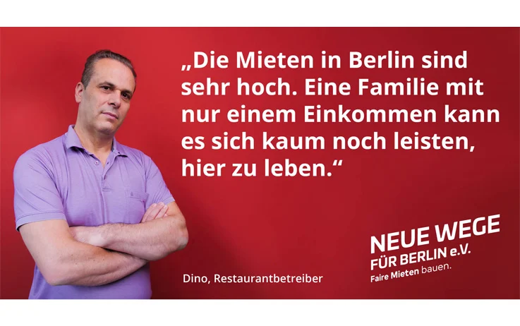 Zitat Dino Restaurantbetreiber zum Thema Wohnungssituation Berlin
