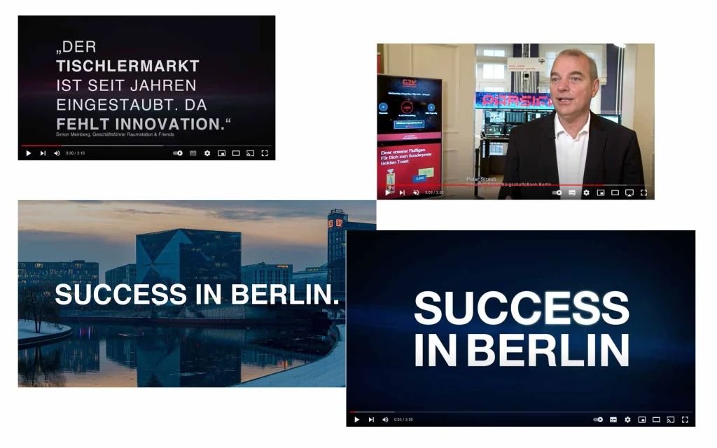 YouTube Kampagne für SUCCESS IN BERLIN