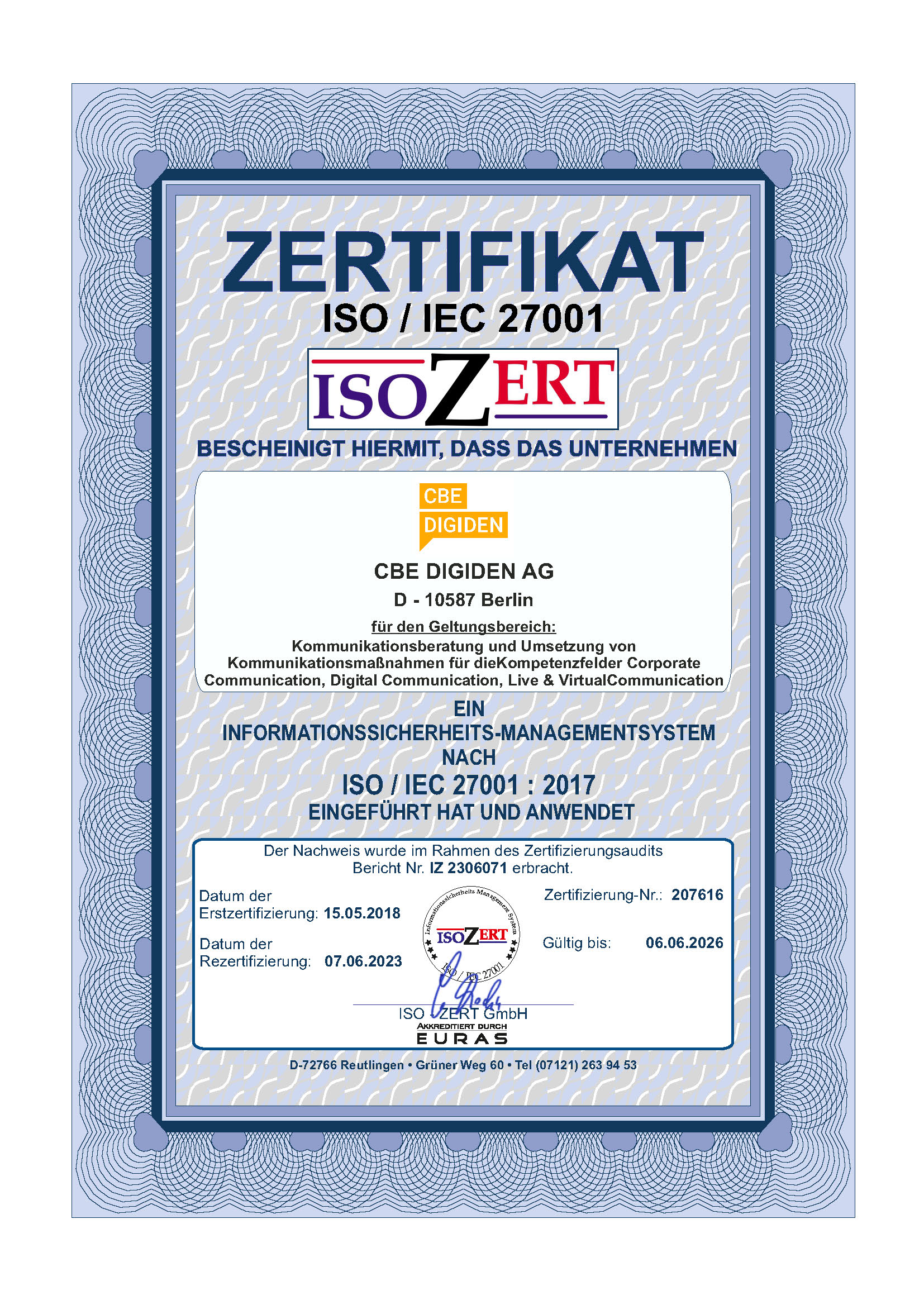Cbedigiden ISO 27001 26